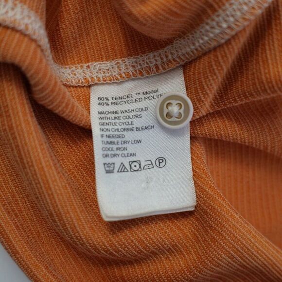 Tommy Bahama Large Orange Polo Shirt‎ Tencel Polyester Short Sleeve - Picture 11 of 13
